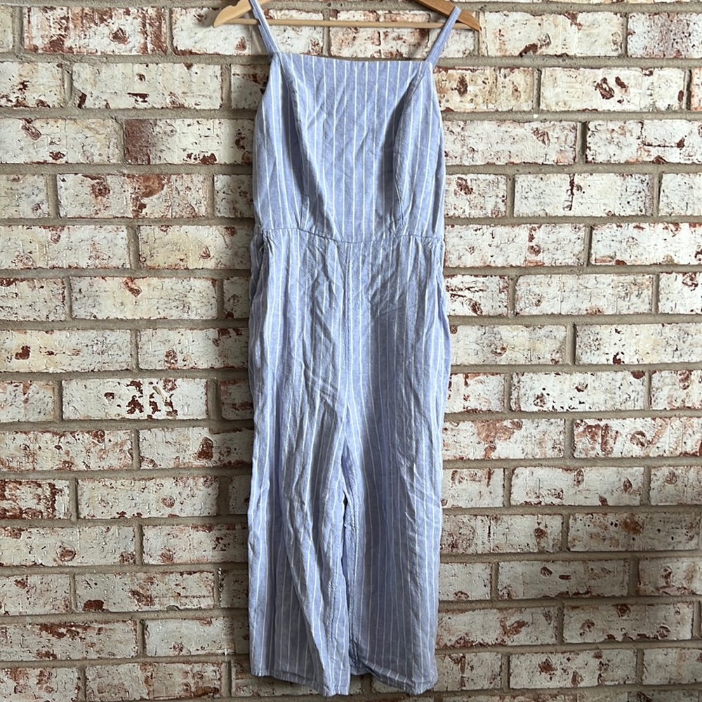 Blue/white stripped jumpsuit